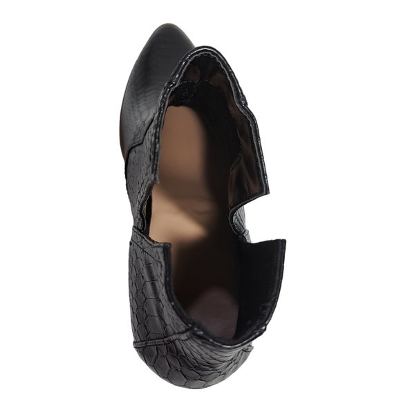 Fisace Women's V Cut Out Ankle Boots  Size 11 Black‎ - Picture 11 of 16